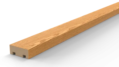 Интерьерная рейка шпон дуба 40х100 без покрытия (стена/потолок)